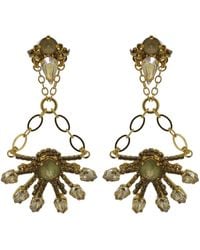 Vickisarge - Champagne Burst Chandelier Earrings - Lyst