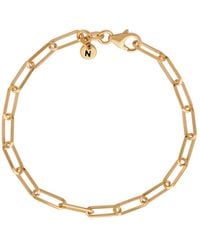 Nellou Jewellery - Triangular Paperclip Bracelet Plated Sterling - Lyst