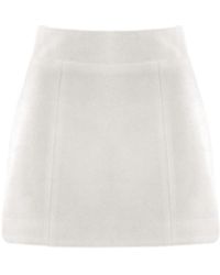 Vestiaire d'un Oiseau Libre - Cashmere Mini Skirt - Lyst