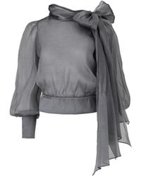Lita Couture - Flawless Bow Blouse - Lyst