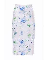 Carloslines - Bias Satin Skirt - Lyst