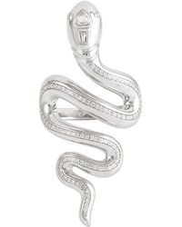 Artisan - Diamond Snake Wrap Ring - Lyst