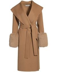 Hortons England - Neutrals Belmont Cashmere Coat Tan - Lyst