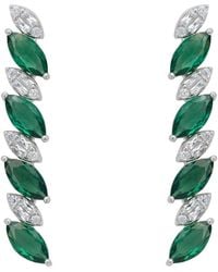LÁTELITA London - Viscountess Tennis Drop Earrings Emerald - Lyst