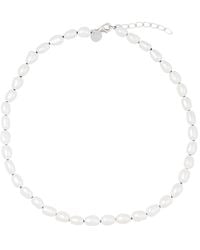 Chiara Tedeschi Jewellery - Baroque Pearl Necklace & Colored Thread - Lyst