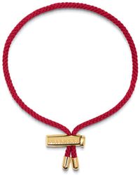 Nialaya - String Bracelet With Adjustable Gold Lock - Lyst