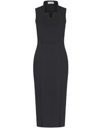 Celestine & Mae - Collar Midi Dress - Lyst