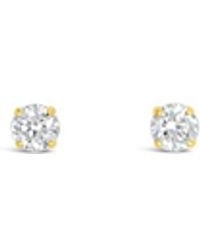 Lutiro - Round Four Mm Studs - Lyst