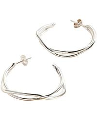 Posh Totty Designs - Delta Large Open Hoop Earrings - Lyst