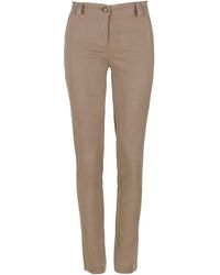 Conquista - Camel Fitted Full Length Pants - Lyst