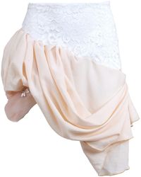 Natalia Petruch - Ingrid Layered Skirt With Lace - Lyst