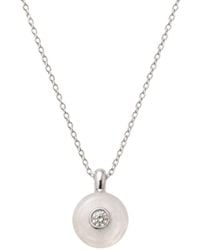 Lily Flo Jewellery - Moonstone Diamond Pendant Necklace - Lyst