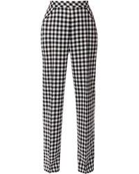 AGGI by HALEWSKI - Romina Jet Set Wide Checkered Trousers - Lyst