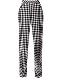 AGGI - Romina Jet Set Wide Checkered Trousers - Lyst