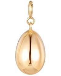 Larisa Beaumont - Renaissance Charm – 14K Solid Egg Pendant - Lyst