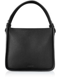Le Parmentier - Duplo Medium Hammered Leather Top Handle Bag - Lyst