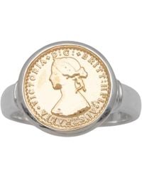 Von Treskow - Mini Coin Ring - Lyst