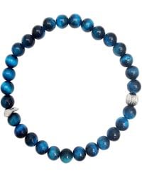 Farra - Tiger-Eye Stone Flexible Bracelet - Lyst