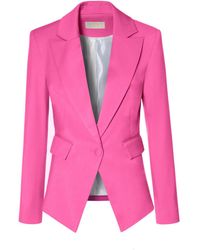 AGGI by HALEWSKI - Angela Very Berry Single Breasted Feminine Blazer - Lyst
