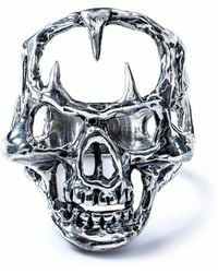 German Kabirski - Abime Oxidized Skull Ring - Lyst