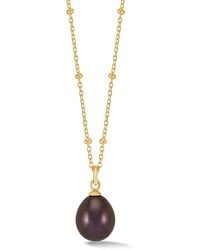 Dower & Hall - Large Oval Peacock Luna Pearl Pendant - Lyst