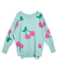 Saachi - Whimsical Heart Mint Sweater - Lyst