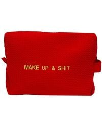 Lilly Loves - Embroidered Make Up & Shit Make Up Bag - Lyst