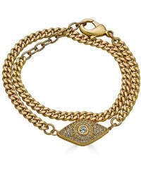 Loni Paul Jewelry - Matte Double Wrap Pave Eye Bracelet - Lyst