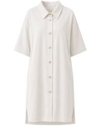 Oh!Zuza - Neutrals Meryl Linen Viscose Shirt Nightdress - Lyst