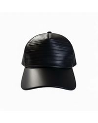 Ruko B - Lamb Skin Leather Hat - Lyst