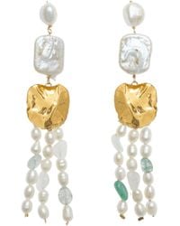 Lavani Jewels - Juno Pearl Earrings - Lyst