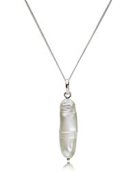 The Jewellery Store London - Thick Biwa Pearl Necklace - Lyst