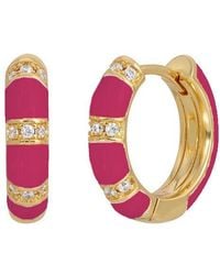 Leeada Jewelry - Lamill Enamel Huggies - Lyst