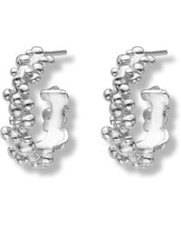 EVA REMENYI - Céleste Deux Small Hoop Earrings - Lyst