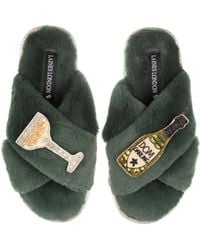Laines London - Classic Laines Slippers With Dom Darling Champagne Brooches - Lyst