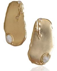 Rare Matters Jewelry - Organic Harmony Moonstone Stud Earrings - Lyst