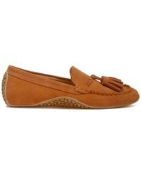 Rag & Co - Kipstar Real Suede Leather Tassel Loafers - Lyst