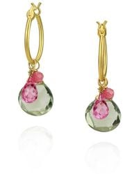 MOUNIR LONDON - Gem Cluster Hoop Earrings - Lyst