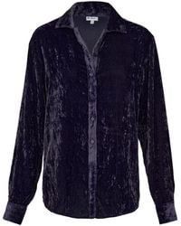 At Last - Silk Velvet Karen Shirt - Lyst