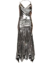 Amy Lynn - Alaska Silver Metallic Maxi Dress - Lyst