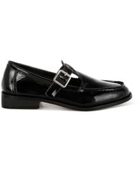 Rag & Co - Neutrals Swenson Patent Pleather Mary Jane Loafers - Lyst