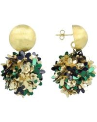 LOTT.gioielli - Sequin Flower Globe Earrings M - Lyst