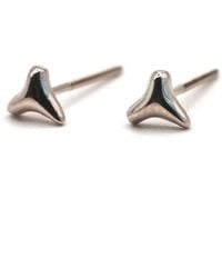 VicStoneNYC Fine Jewelry - Shark Tooth Stud Earrings - Lyst