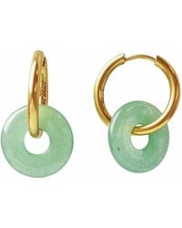 Smilla Brav - Jade Donut Earrings - Lyst