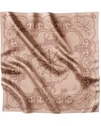 Lamberty Munich - Horse Festivity Midi Silk Scarf Pastel - Lyst