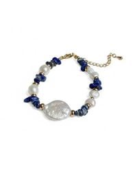 Angel Barocco - Lapis Lazuli Baroque Pearl Bracelet - Lyst