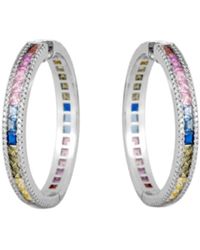 Saachi - Square Huggie Hoop Earrings - Lyst
