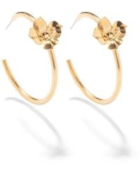 The Pink Reef - Floral Hoop - Lyst