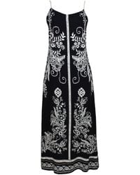 Lalipop Design - And Floral Tapestry Midi Dress - Lyst