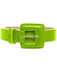 BeltBe - Mini Square Narrow Leather Belt - Lyst